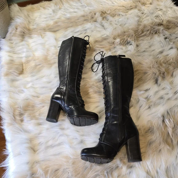 Frye Parker Tall Lace Up Boots - Picture 6 of 12